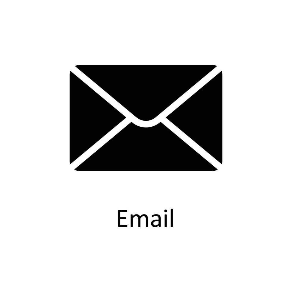 e-mail vector solide pictogrammen. gemakkelijk voorraad illustratie voorraad