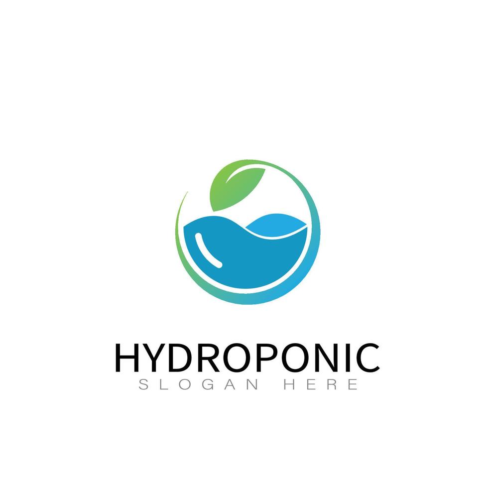 hydrocultuur groente logo ontwerp vector