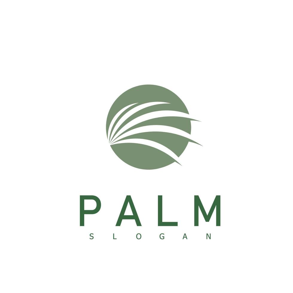 luxe palm logo sjabloon vector