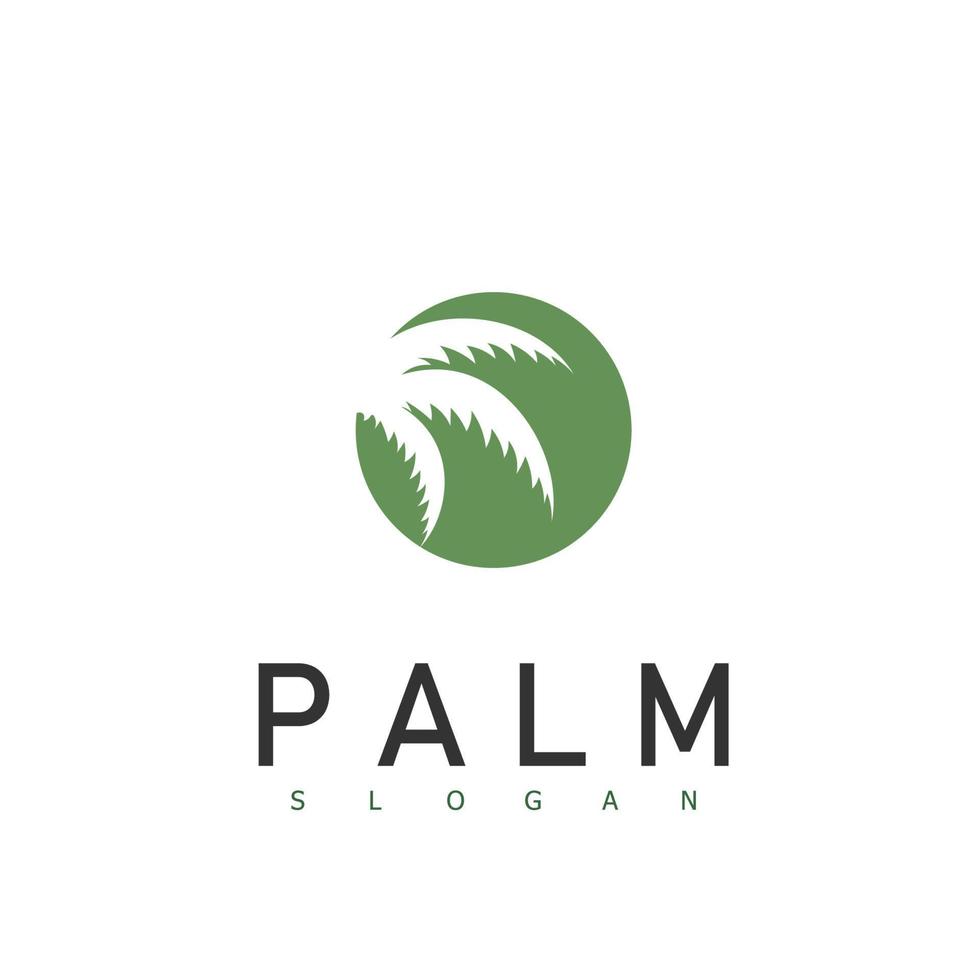 luxe palm logo sjabloon vector