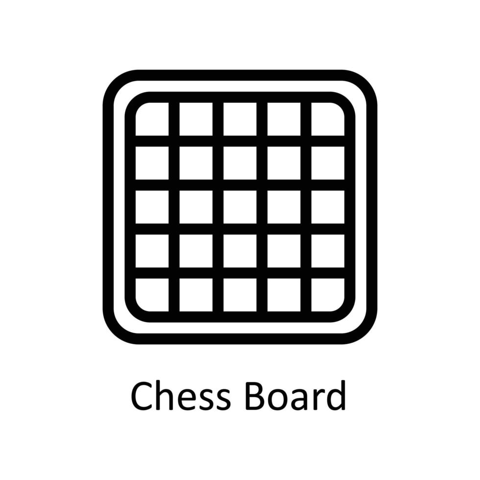 schaak bord vector schets pictogrammen. gemakkelijk voorraad illustratie voorraad