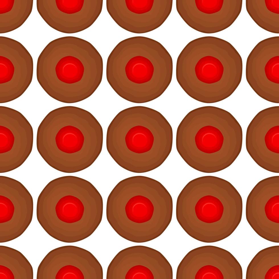 patroon eigengemaakt koekje verschillend smaak in gebakje biscuit vector