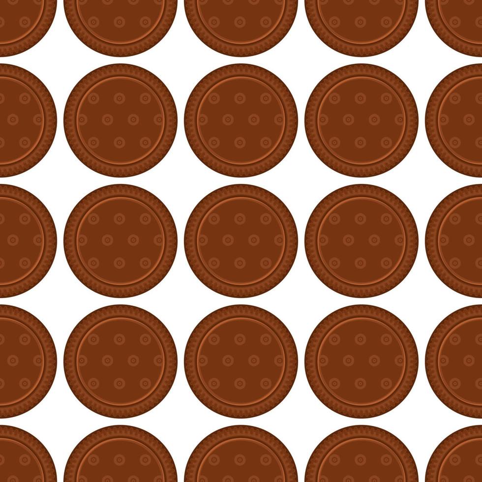 patroon eigengemaakt koekje verschillend smaak in gebakje biscuit vector