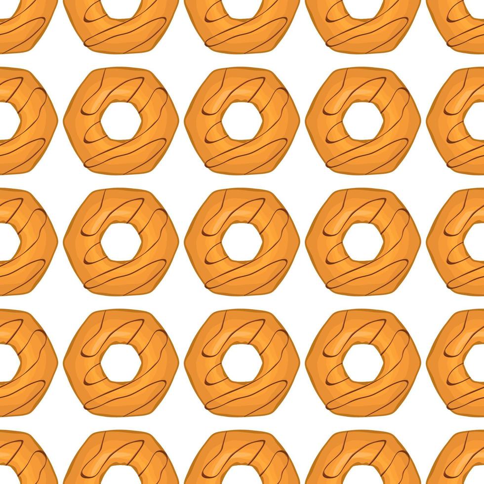 patroon eigengemaakt koekje verschillend smaak in gebakje biscuit vector