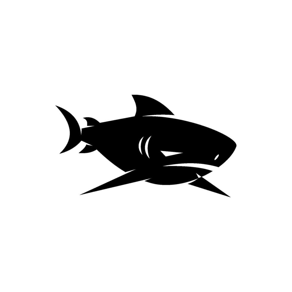 haai geïsoleerde moderne illustratie concept sjabloon vector