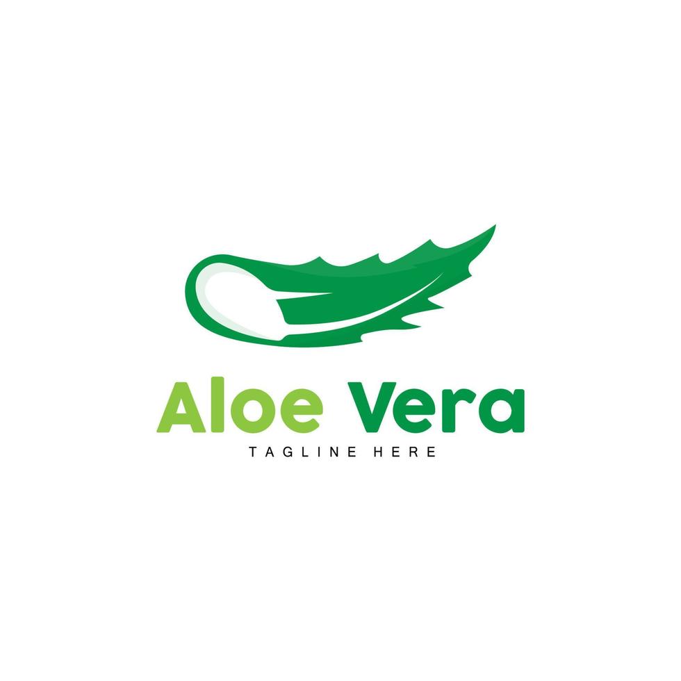 aloë vera logo, groen fabriek ontwerp, traditioneel geneeskunde en huid zorg fabriek vector, haar- zorg, symbool icoon illustratie vector