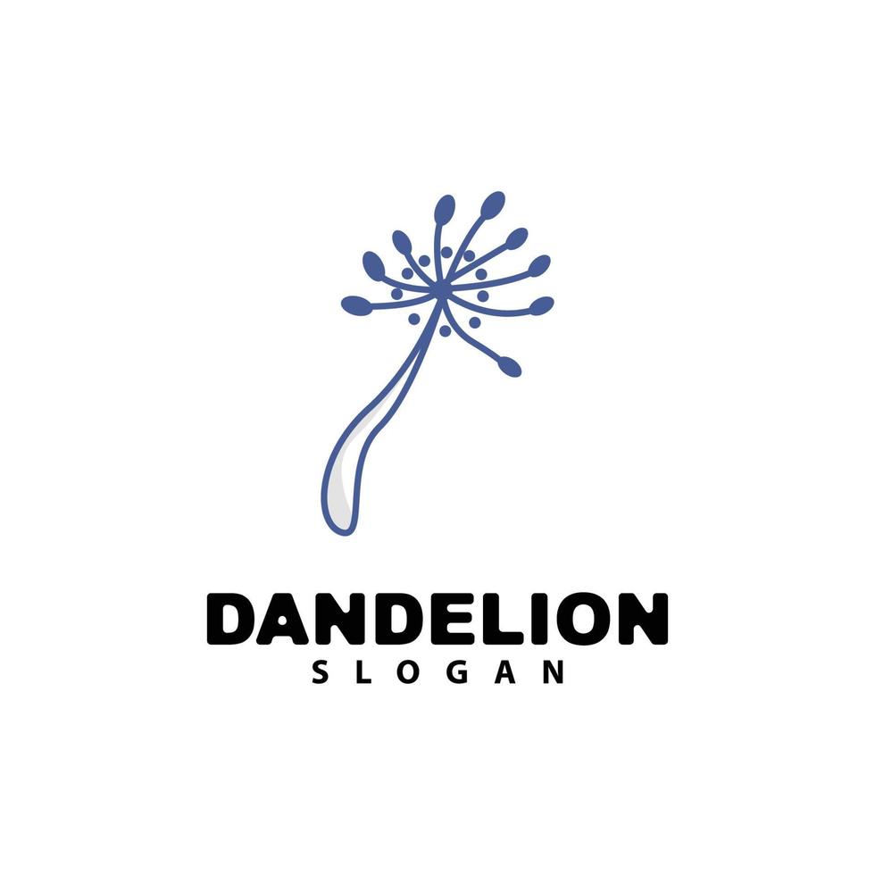 paardebloem bloem vector, bloem fabriek illustratie icoon, dendelion logo gemakkelijk ontwerp vector