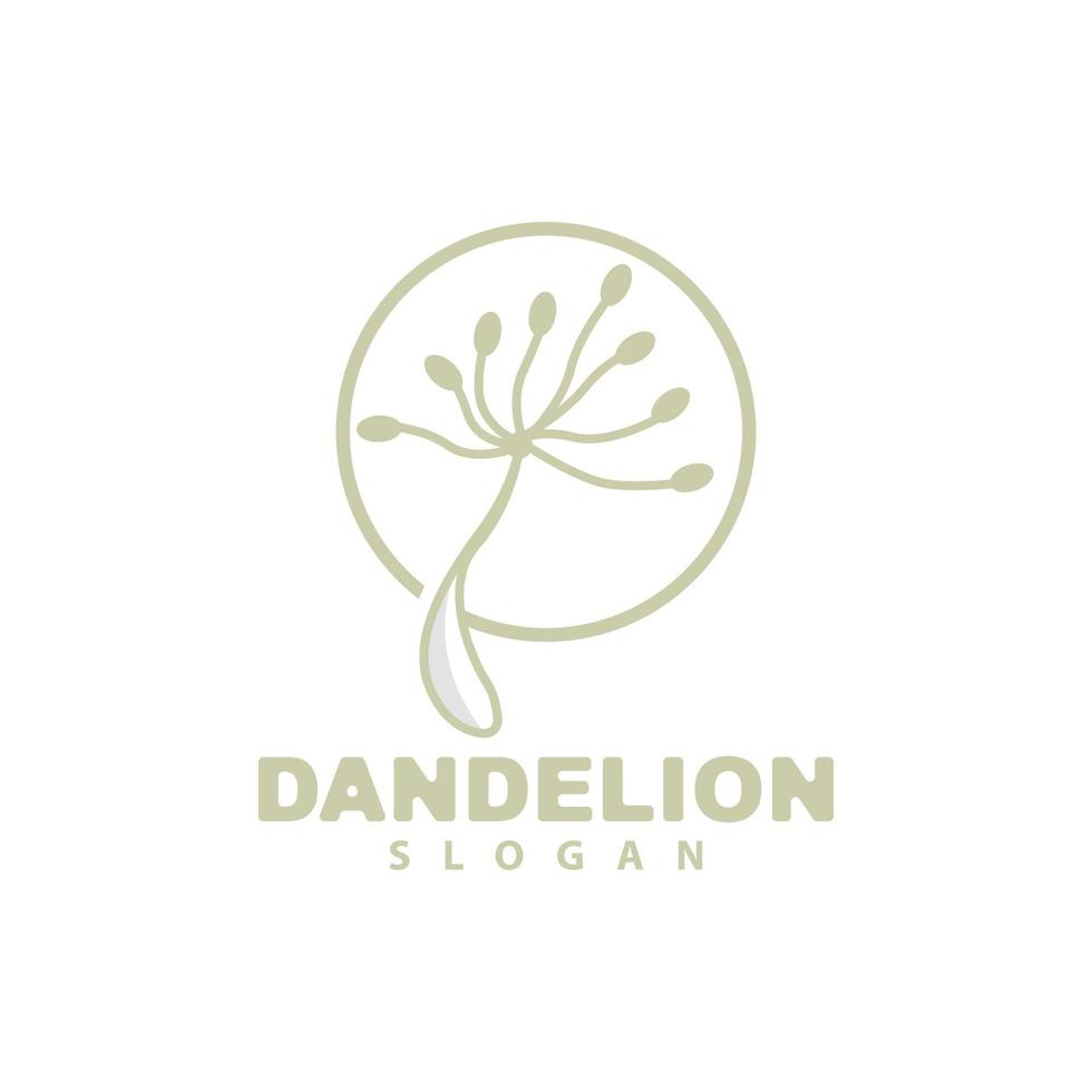 paardebloem bloem vector, bloem fabriek illustratie icoon, dendelion logo gemakkelijk ontwerp vector