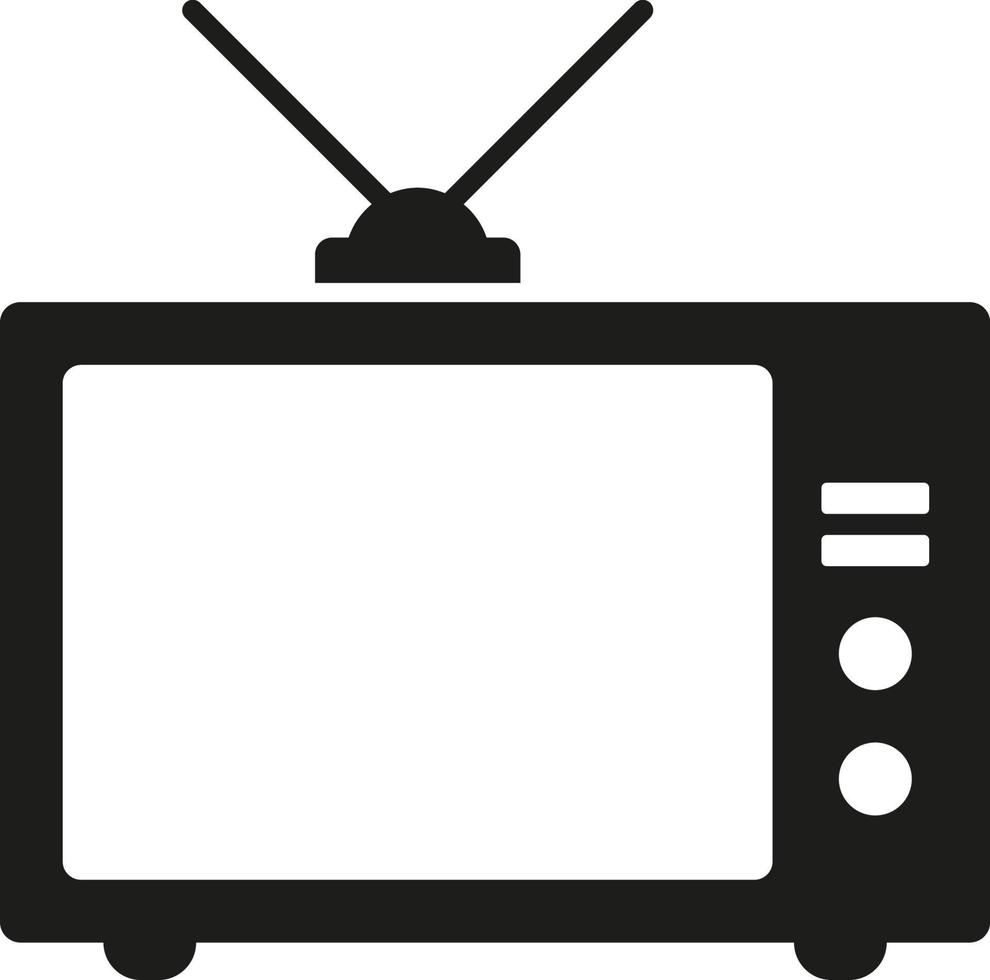 TV icoon in modieus vlak stijl geïsoleerd Aan grijs achtergrond. televisie symbool voor uw web plaats ontwerp, logo, app, ui. vector illustratie, eps10.