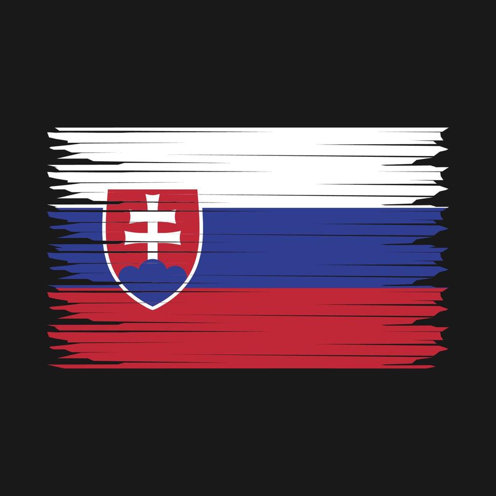 Slowakije vlag illustratie vector