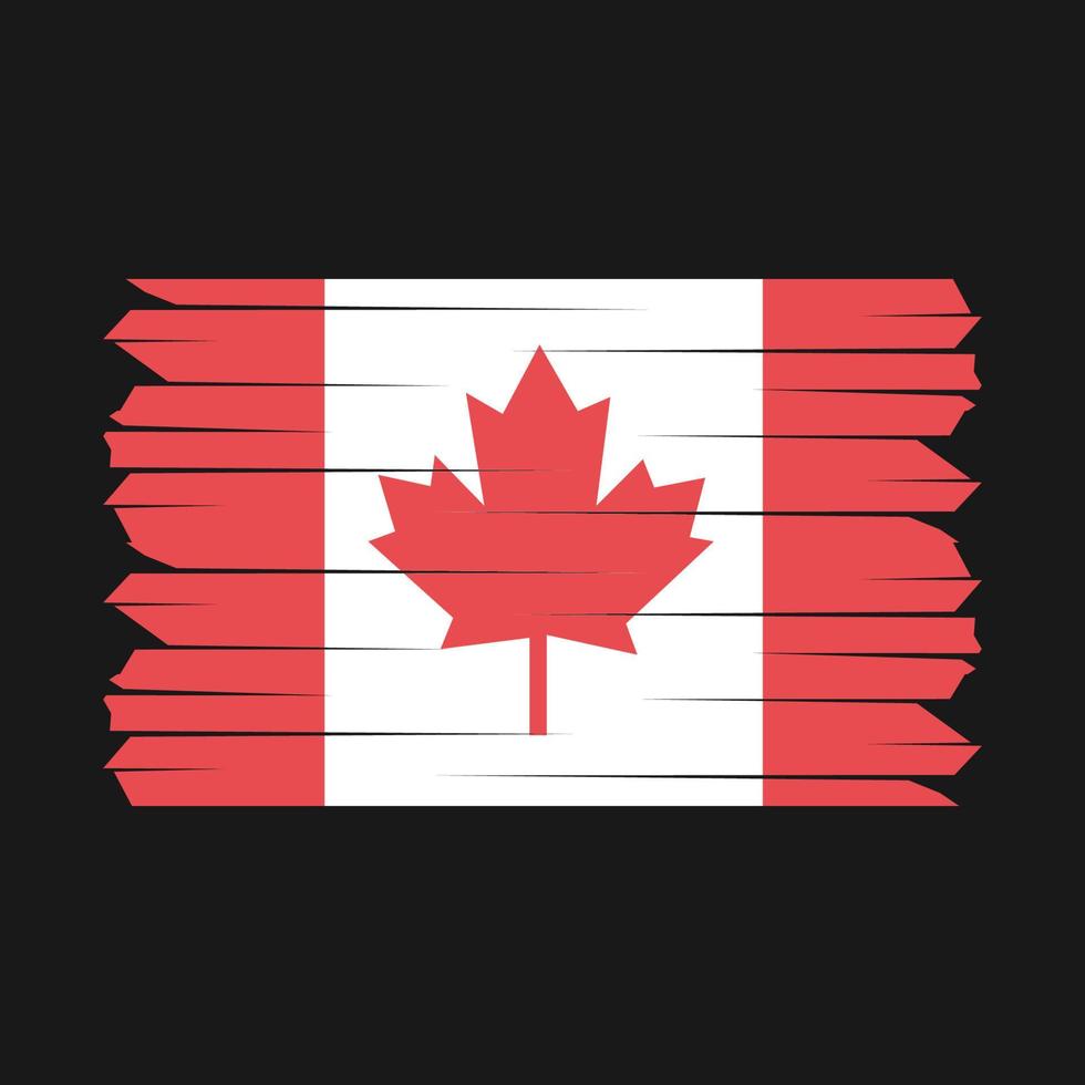 Canadese vlagborstel vector