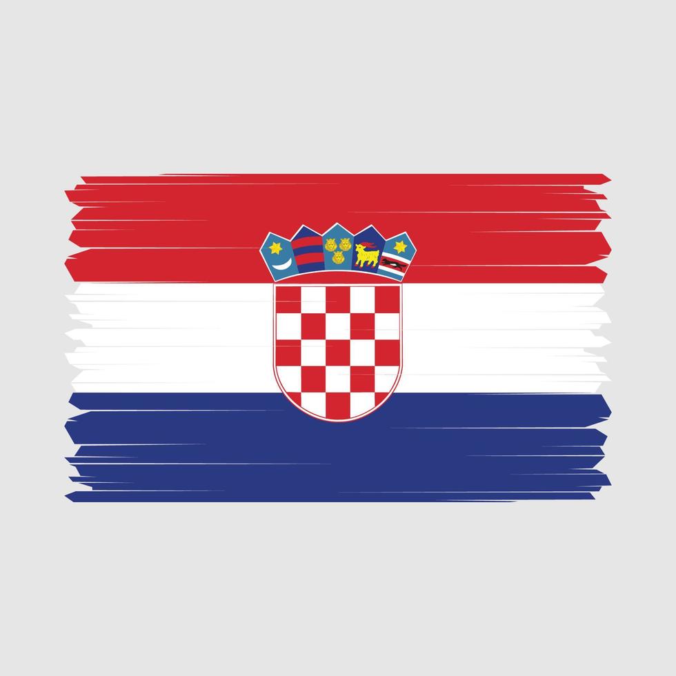 Kroatië vlag vector illustratie