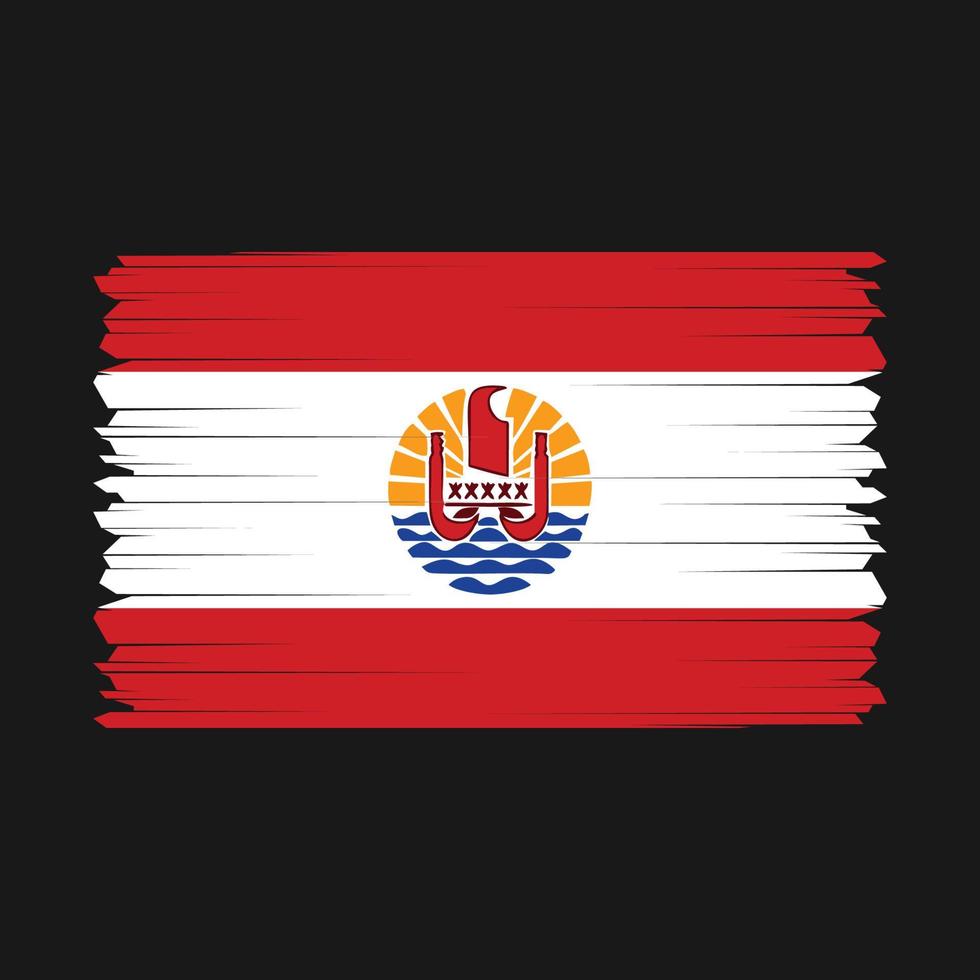 Frans Polynesië vlag vector illustratie