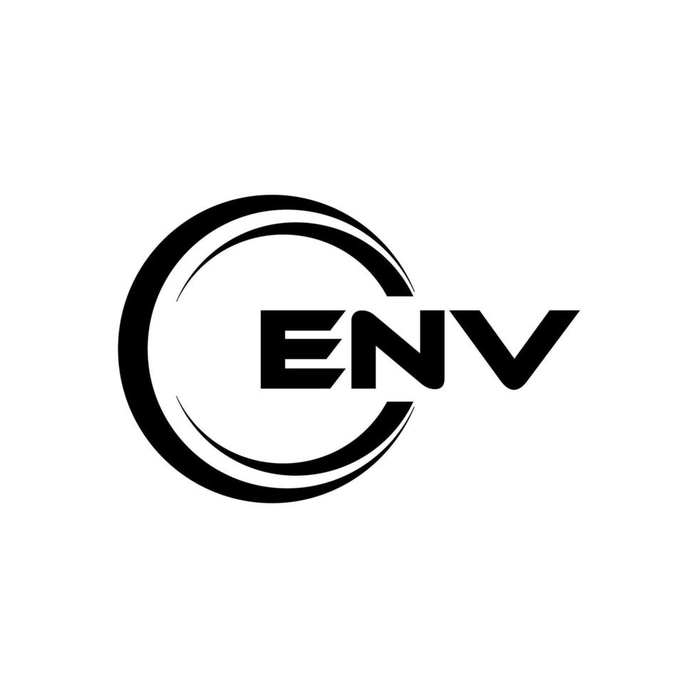 env brief logo ontwerp in illustratie. vector logo, schoonschrift ontwerpen voor logo, poster, uitnodiging, enz.