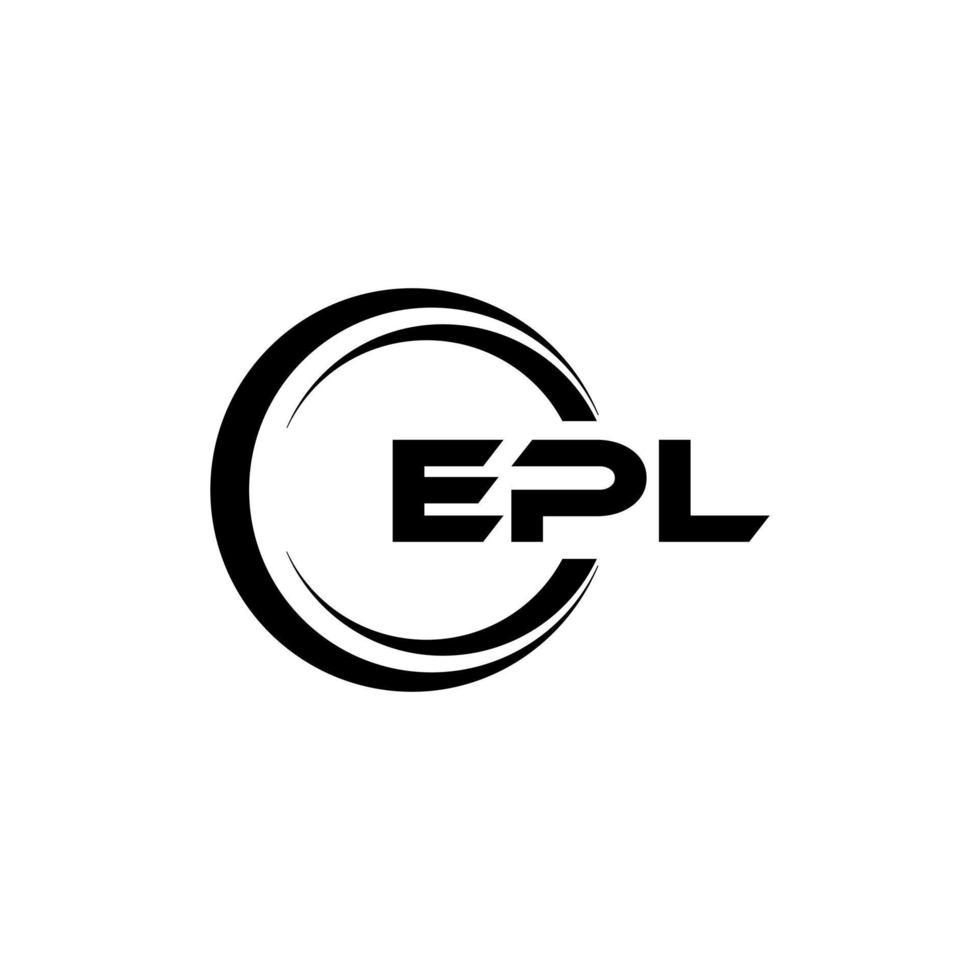 epl brief logo ontwerp in illustratie. vector logo, schoonschrift ontwerpen voor logo, poster, uitnodiging, enz.