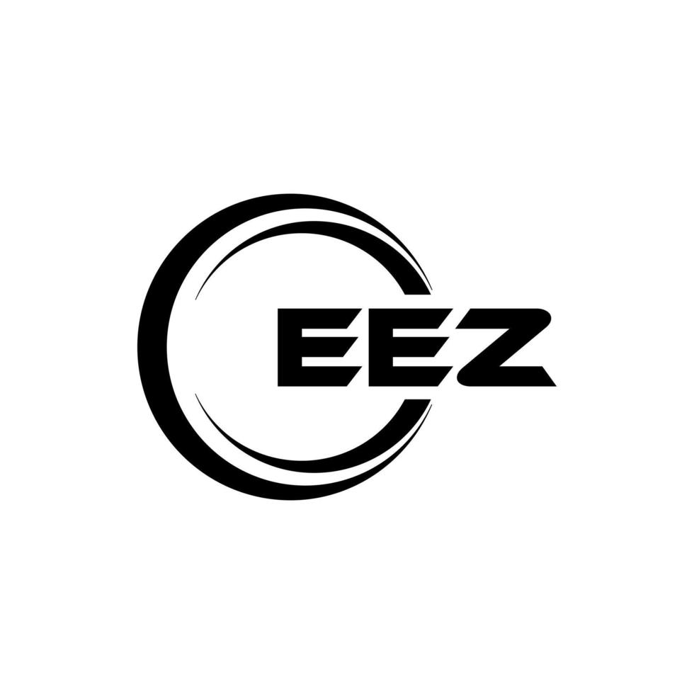 eez brief logo ontwerp in illustratie. vector logo, schoonschrift ontwerpen voor logo, poster, uitnodiging, enz.