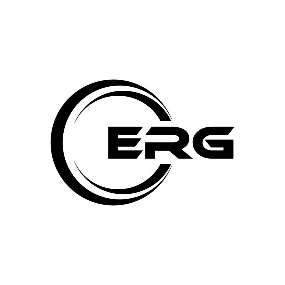 erg brief logo ontwerp in illustratie. vector logo, schoonschrift ontwerpen voor logo, poster, uitnodiging, enz.