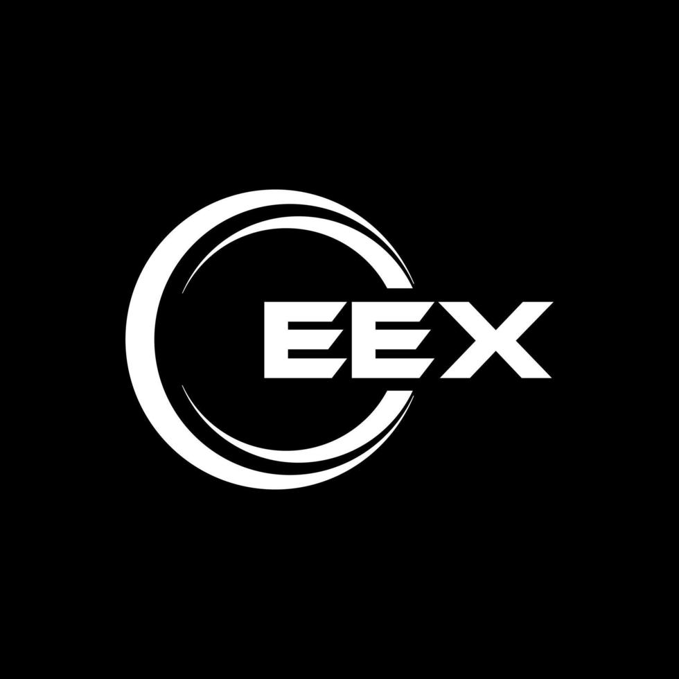 eex brief logo ontwerp in illustratie. vector logo, schoonschrift ontwerpen voor logo, poster, uitnodiging, enz.