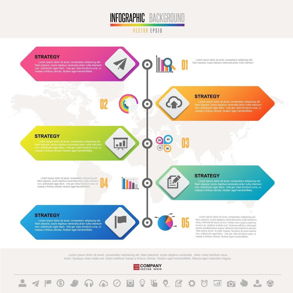 tijdlijn infographics ontwerpsjabloon vector