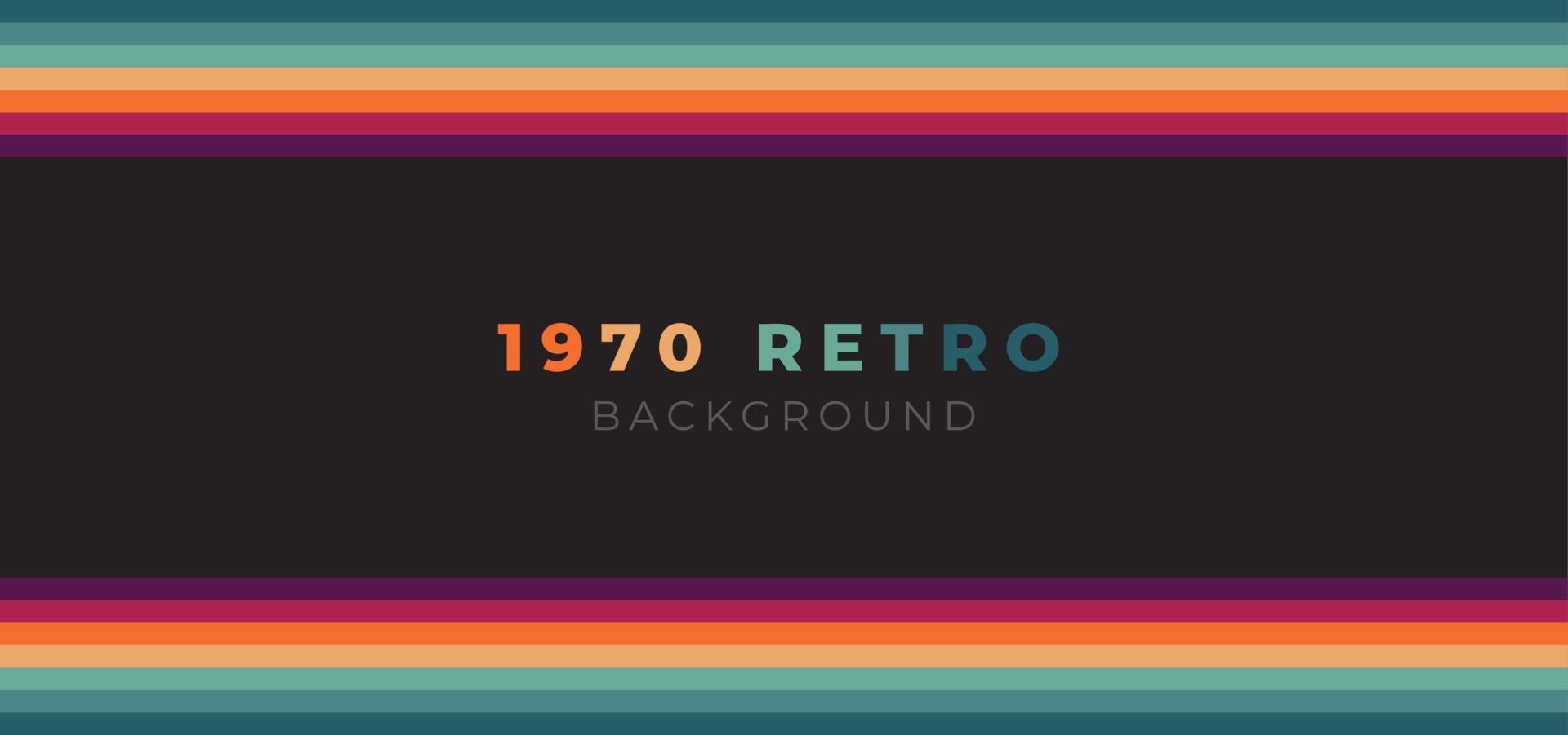 abstract kleurrijk jaren 70 achtergrond vector. wijnoogst retro kleuren van de Jaren 70 jaren 1900, jaren 80, jaren 90. retro stijl behang met lijnen, regenboog strepen. geschikt voor poster, banier, decoratief, muur kunst. vector