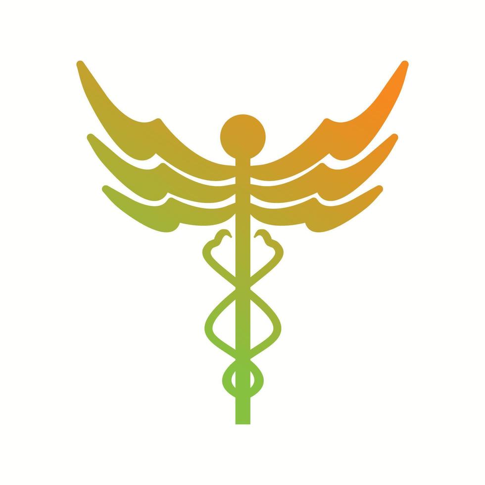 mooi caduceus vector glyph icoon