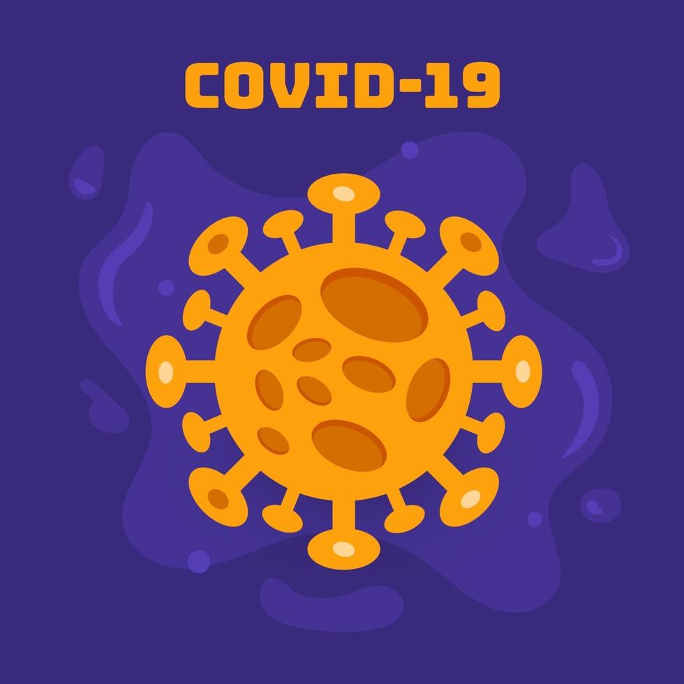 covid-19 coronavirusziekte vector
