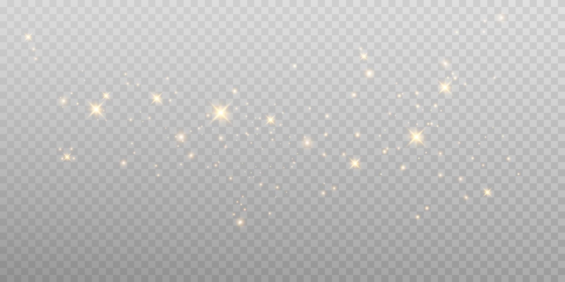 gouden stof licht png. bokeh licht lichten effect achtergrond. Kerstmis gloeiend stof achtergrond Kerstmis gloeiend licht bokeh confetti en fonkeling bedekking structuur voor uw ontwerp. vector