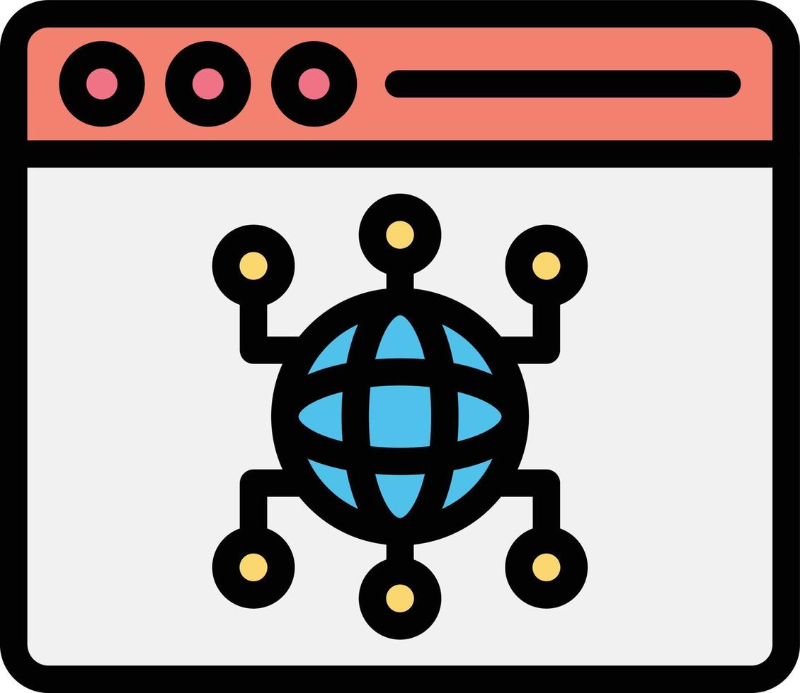 browser vector pictogram ontwerp illustratie