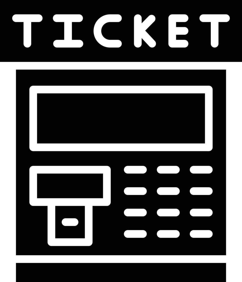 ticket machine vector pictogram ontwerp illustratie