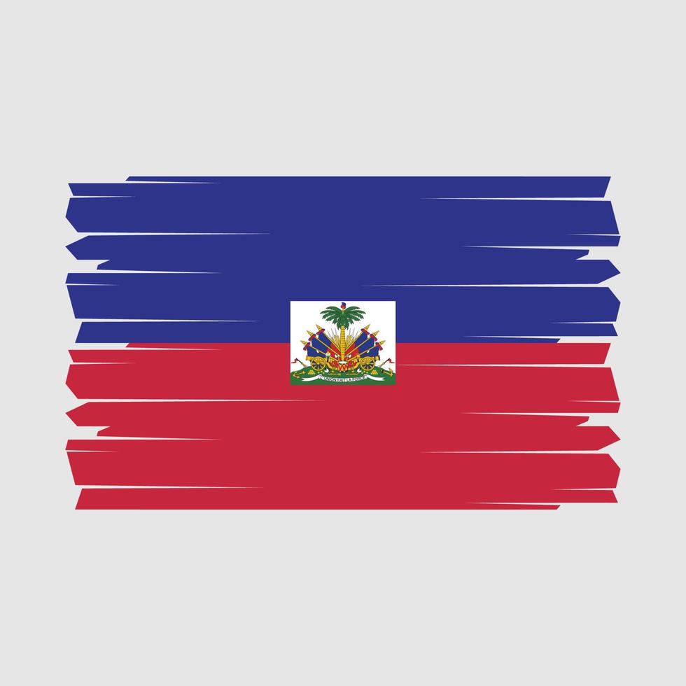 Haïti vlag borstel vector