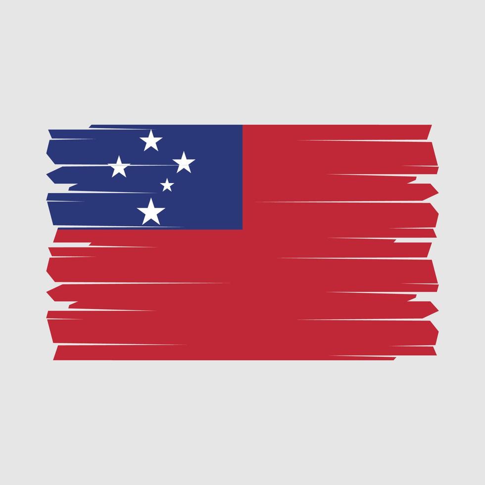 Samoa vlag borstel vector