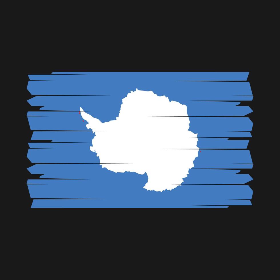 antarctica vlag borstel vector