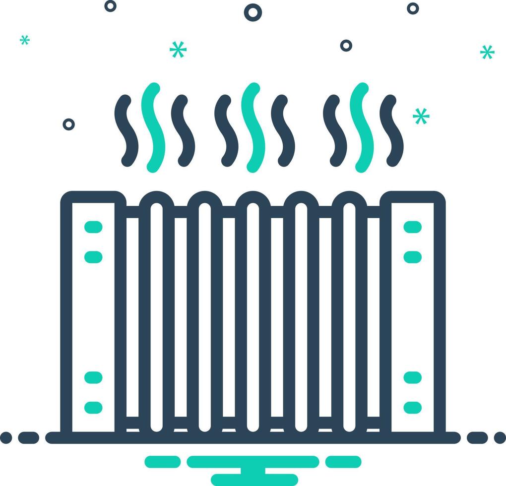 mengen icoon voor verwarming vector