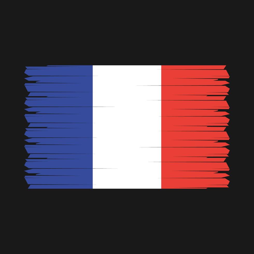Frankrijk vlag borstel vector