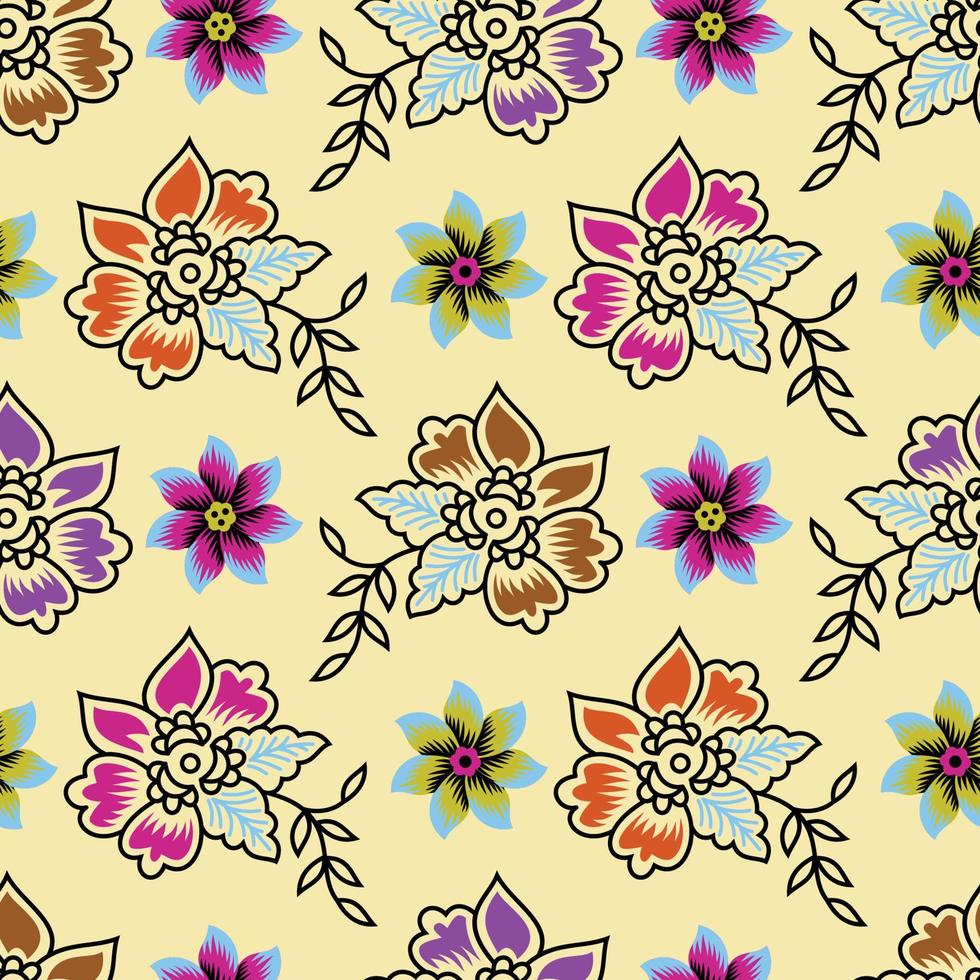 patroon van schattig bloemen. kleurrijk ditsy bloemen achtergrond. elegant sjabloon voor mode en textiel afdrukken vector
