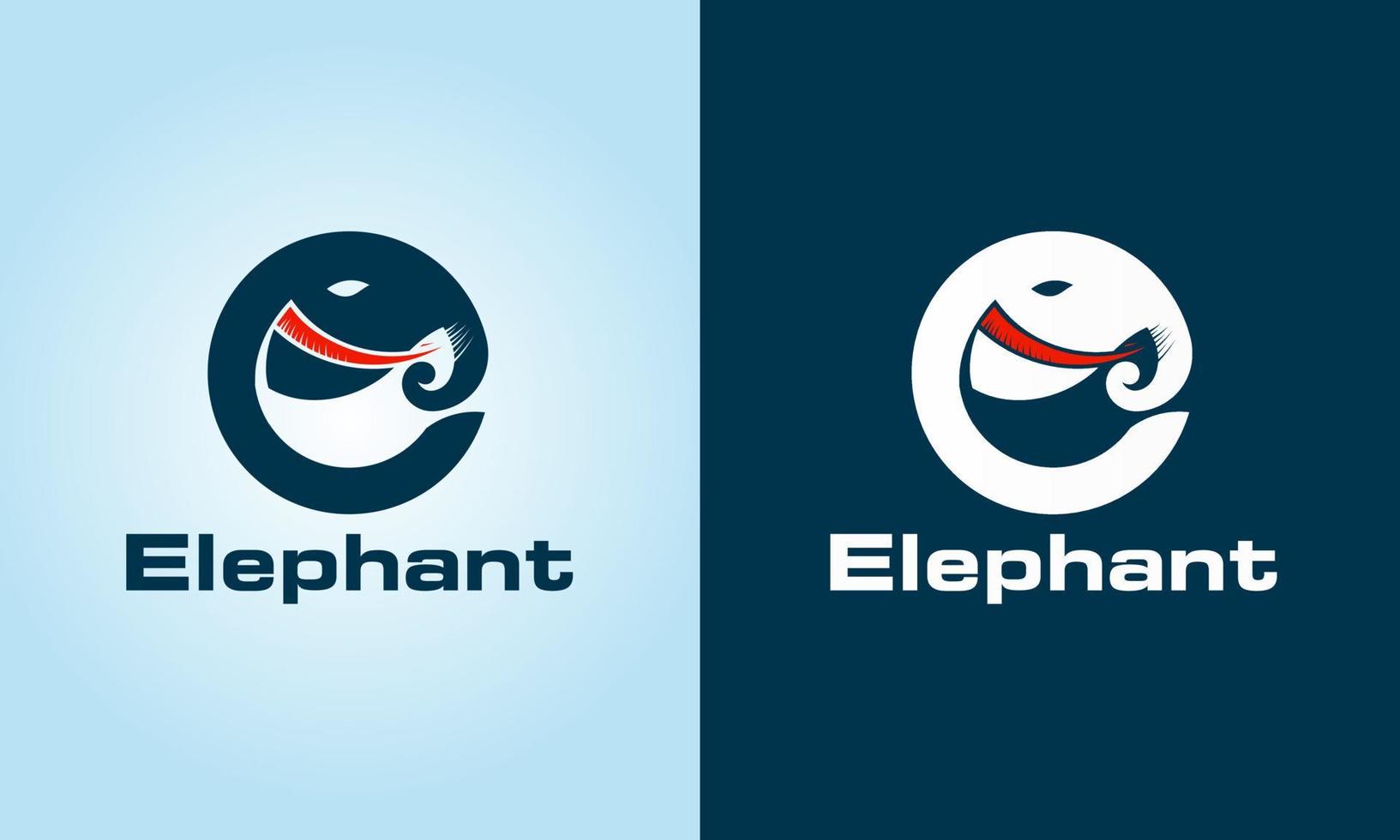 creatief olifant logo ontwerp vector