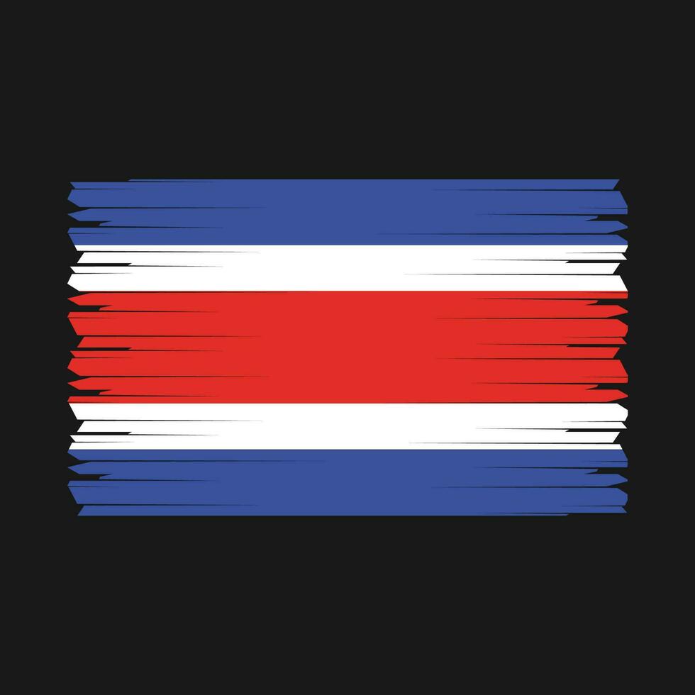 vlag van costa rica vector