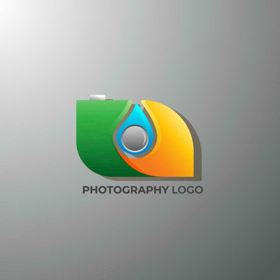 vector modern logo ontwerp van een fotografisch camera