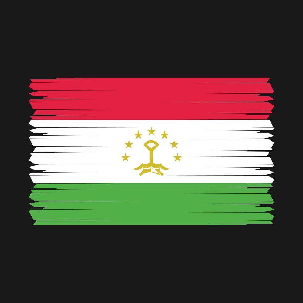 vlag van tadzjikistan vector