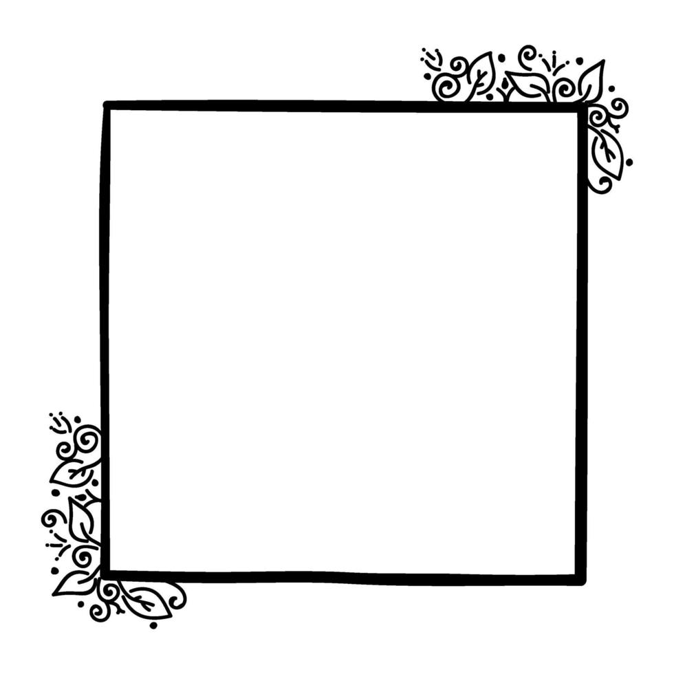vierkant frame ontwerp vector