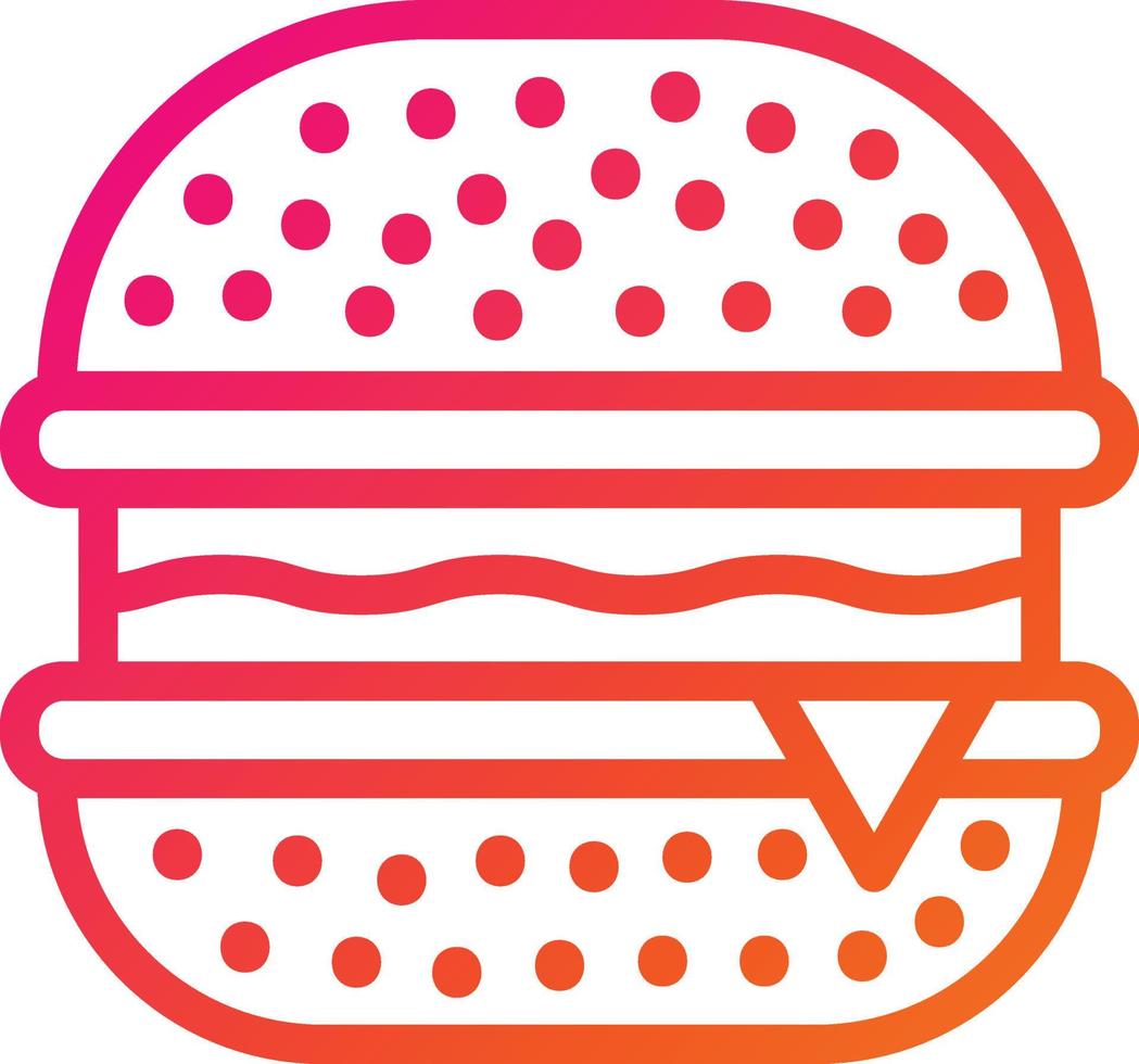 hamburger vector pictogram ontwerp illustratie