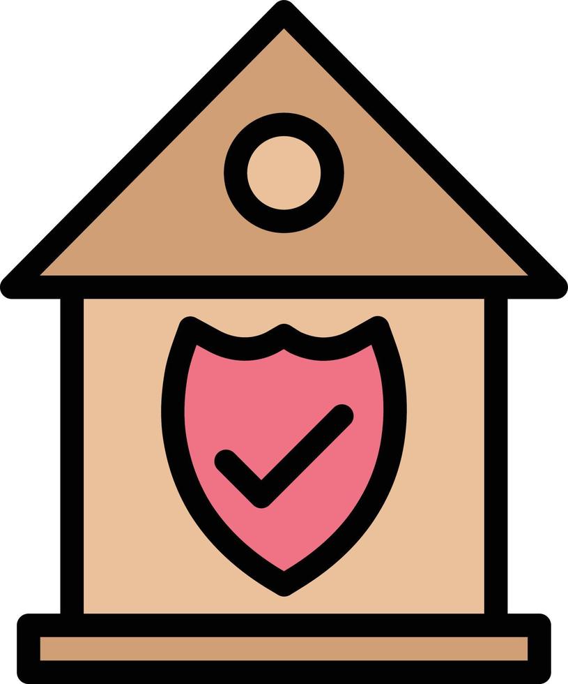 huis verzekering vector pictogram ontwerp illustratie
