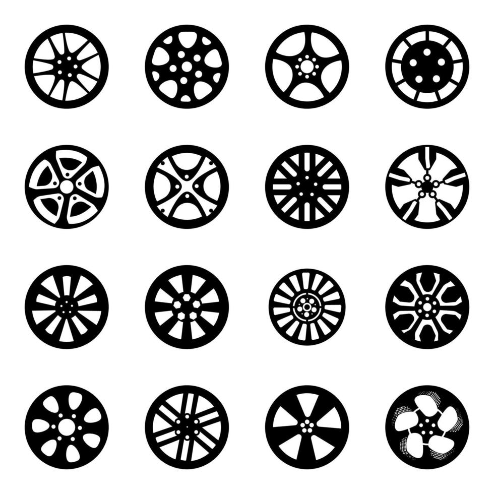 verscheidenheid aan transportvelgen vector