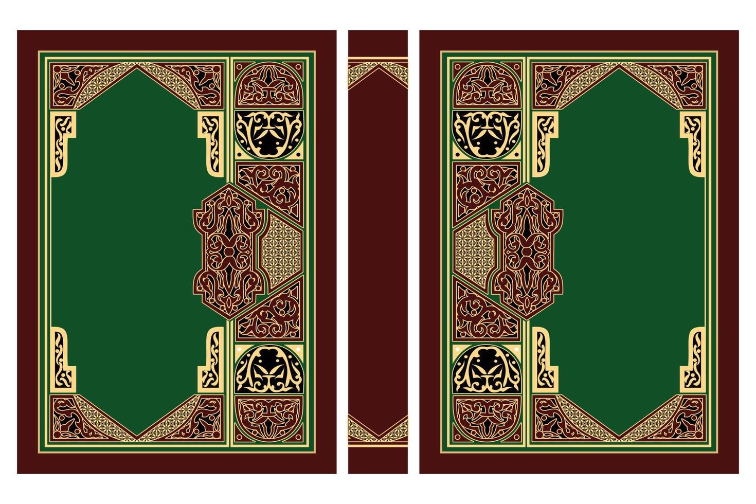 klassiek Arabisch boek Hoes typografie ontwerp is gemaakt met mooi Islamitisch ornament vector