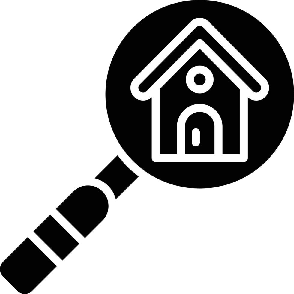 huis zoeken vector pictogram ontwerp illustratie