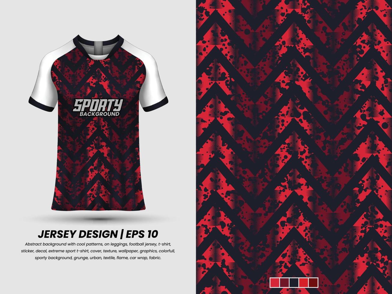 voetbal Jersey ontwerp voor sublimatie, sport t overhemd ontwerp, sjabloon Jersey pro vector