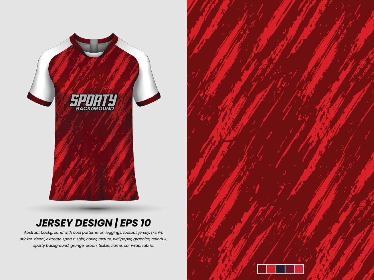 voetbal Jersey ontwerp voor sublimatie, sport t overhemd ontwerp, sjabloon Jersey pro vector