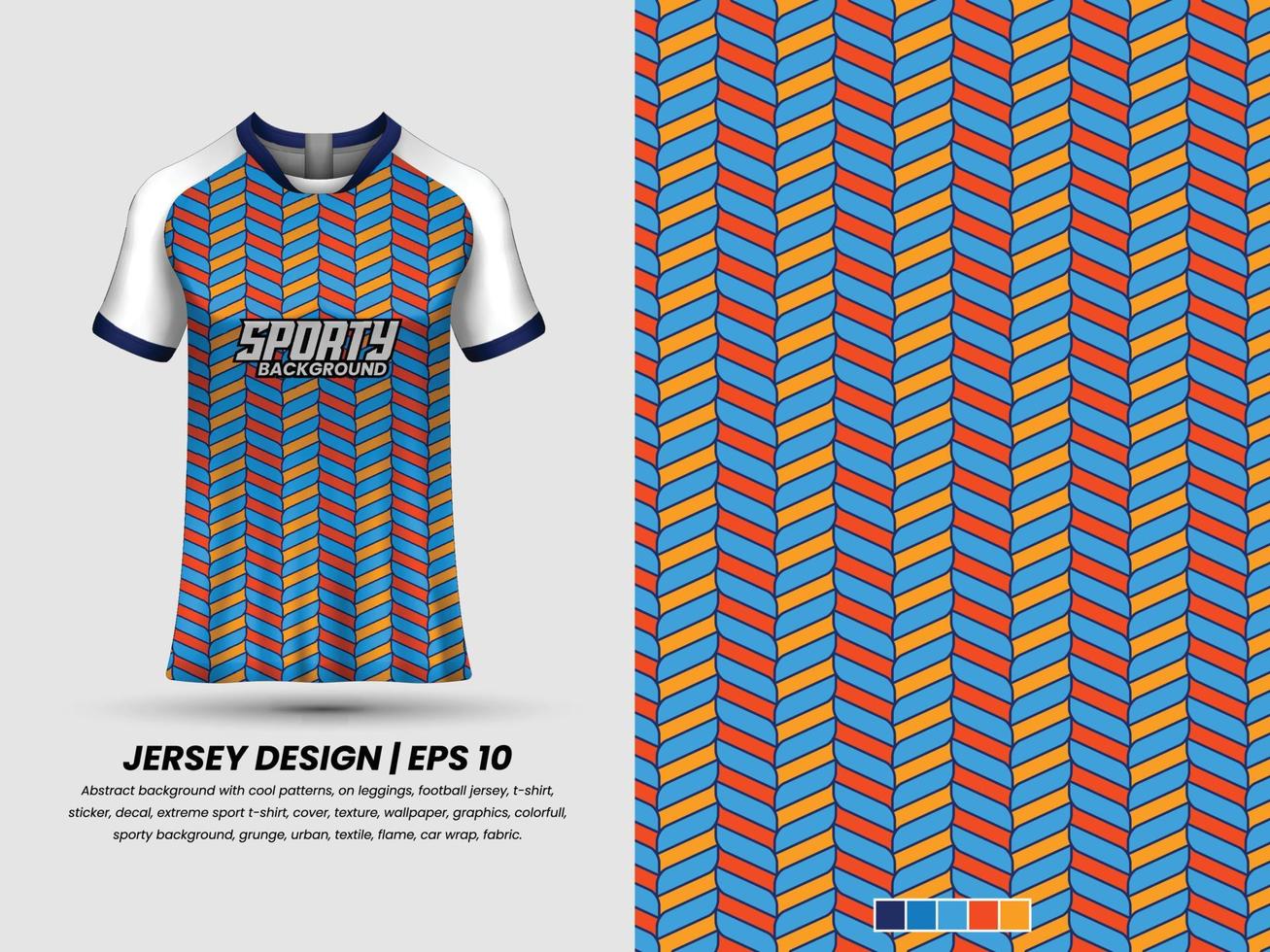 voetbal Jersey ontwerp voor sublimatie, sport t overhemd ontwerp, sjabloon Jersey pro vector