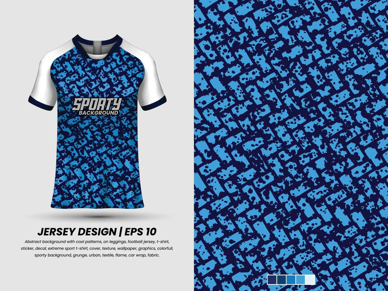 voetbal Jersey ontwerp voor sublimatie, sport t overhemd ontwerp, sjabloon Jersey pro vector