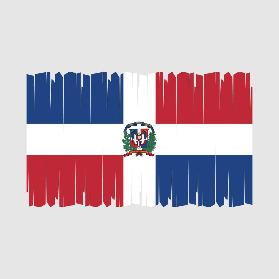 vlag van de dominicaanse republiek vector